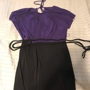 Enfocus Studio purple and black dress